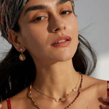 Sunflower Eye Sterling Silver Chain Necklace - Gembea Jewelry
