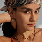 Sunflower Eye Sterling Silver Chain Necklace - Gembea Jewelry