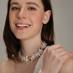 Gembea Jewelry Sunflower Long Shaped Baroque Pearl Necklace