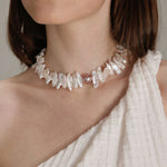 Gembea Jewelry Sunflower Long Shaped Baroque Pearl Necklace