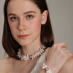 Gembea Jewelry Sunflower Long Shaped Baroque Pearl Necklace