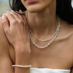 Sunlit Aura Sunstone Pearl Necklace gembea jewelry
