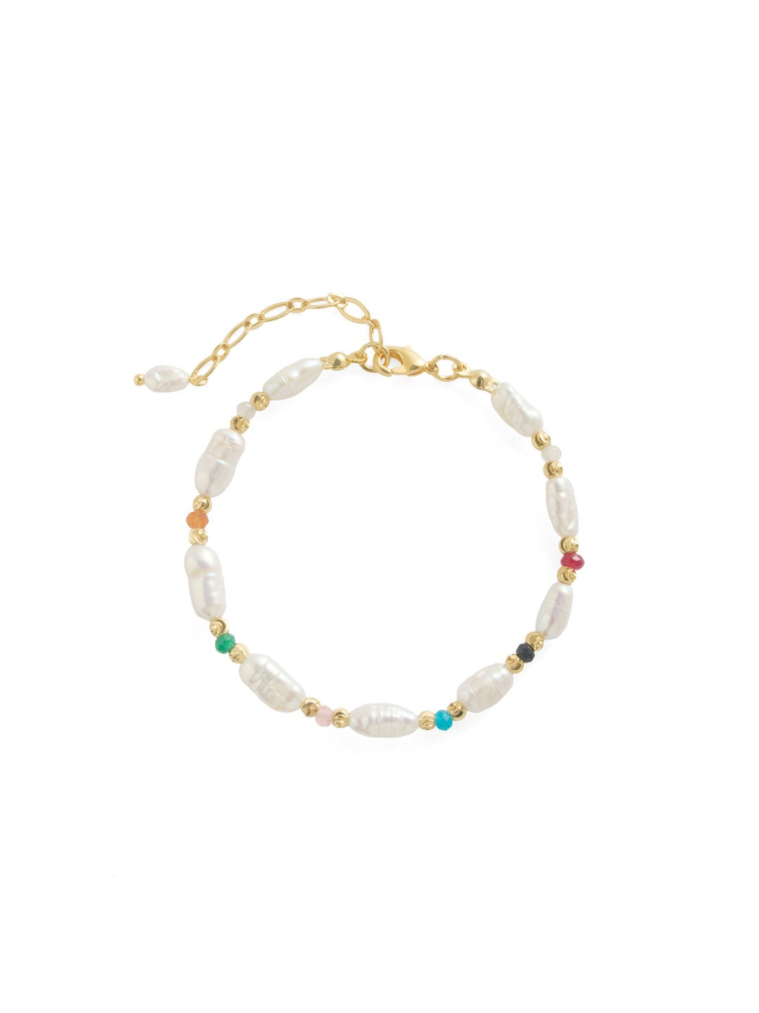 Sunlit Meadow Colorful Freshwater Pearl Bracelet gembea jewelry