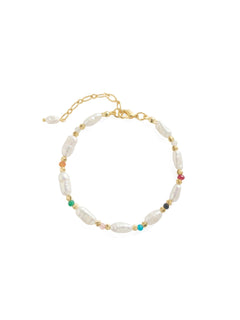 Sunlit Meadow Colorful Freshwater Pearl Bracelet gembea jewelry