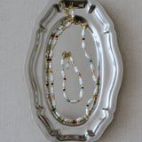 Sunlit Meadow Colorful Freshwater Pearl Necklace gembea jewelry