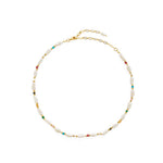 Sunlit Meadow Colorful Freshwater Pearl Necklace gembea jewelry