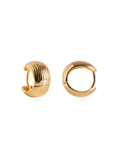 Sunshadow Mini Hoop Earrings-Gold gembea jewelry