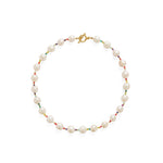 Textured Bloom Colorful Beaded Baroque Pearl Necklace gembea jewelry1