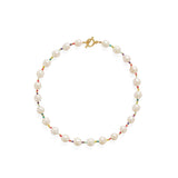 Textured Bloom Colorful Beaded Baroque Pearl Necklace gembea jewelry1