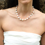 Textured Bloom Colorful Beaded Baroque Pearl Necklace gembea jewelry