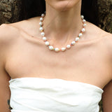 Textured Bloom Colorful Beaded Baroque Pearl Necklace gembea jewelry