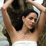Textured Bloom Colorful Beaded Baroque Pearl Necklace gembea jewelry