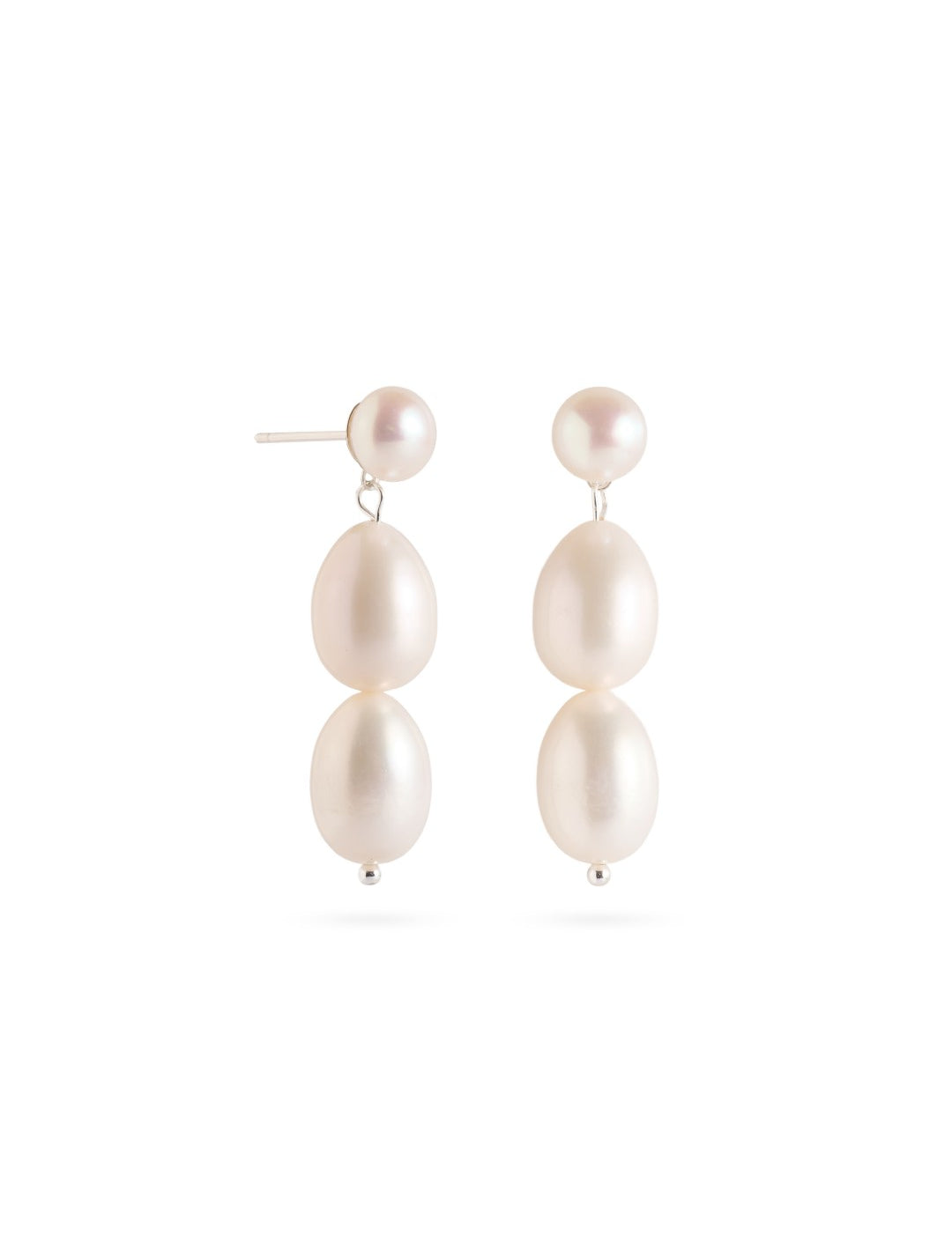Three Freshwater Pearl Drop Earrings gembea jewelry