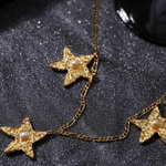 Starlit Heritage Series Three Stars Necklace - Gembea Jewelry