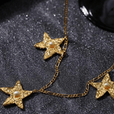 Starlit Heritage Series Three Stars Necklace - Gembea Jewelry