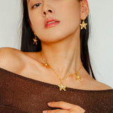 Starlit Heritage Series Three Stars Necklace - Gembea Jewelry