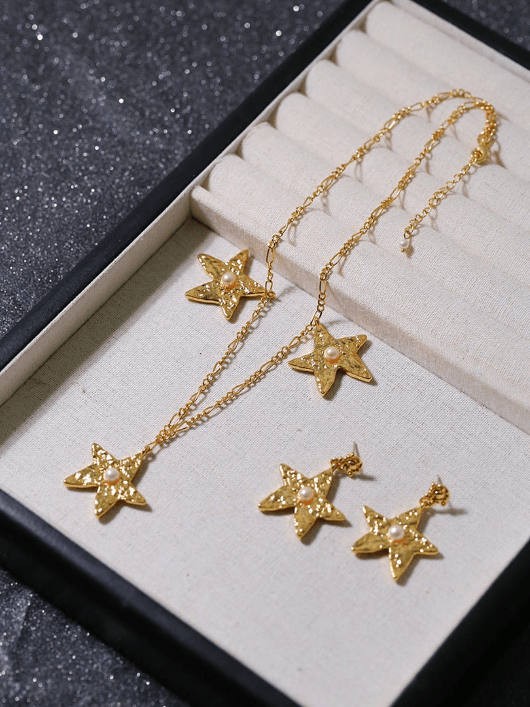 Starlit Heritage Series Three Stars Necklace - Gembea Jewelry