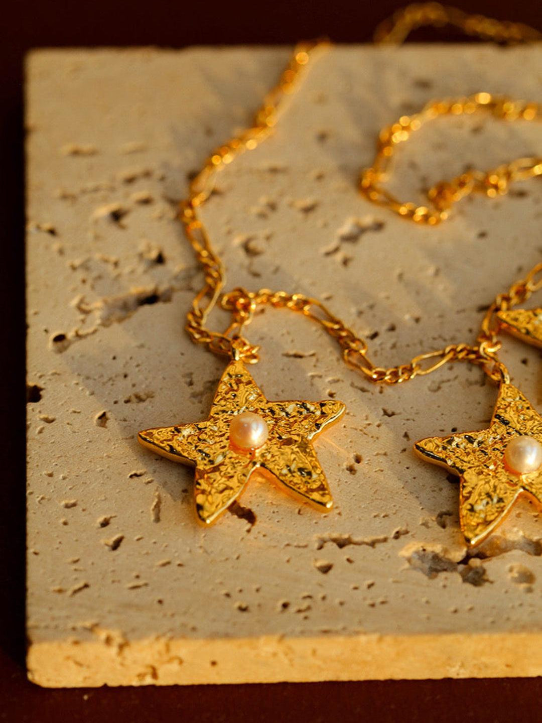 Starlit Heritage Series Three Stars Necklace - Gembea Jewelry