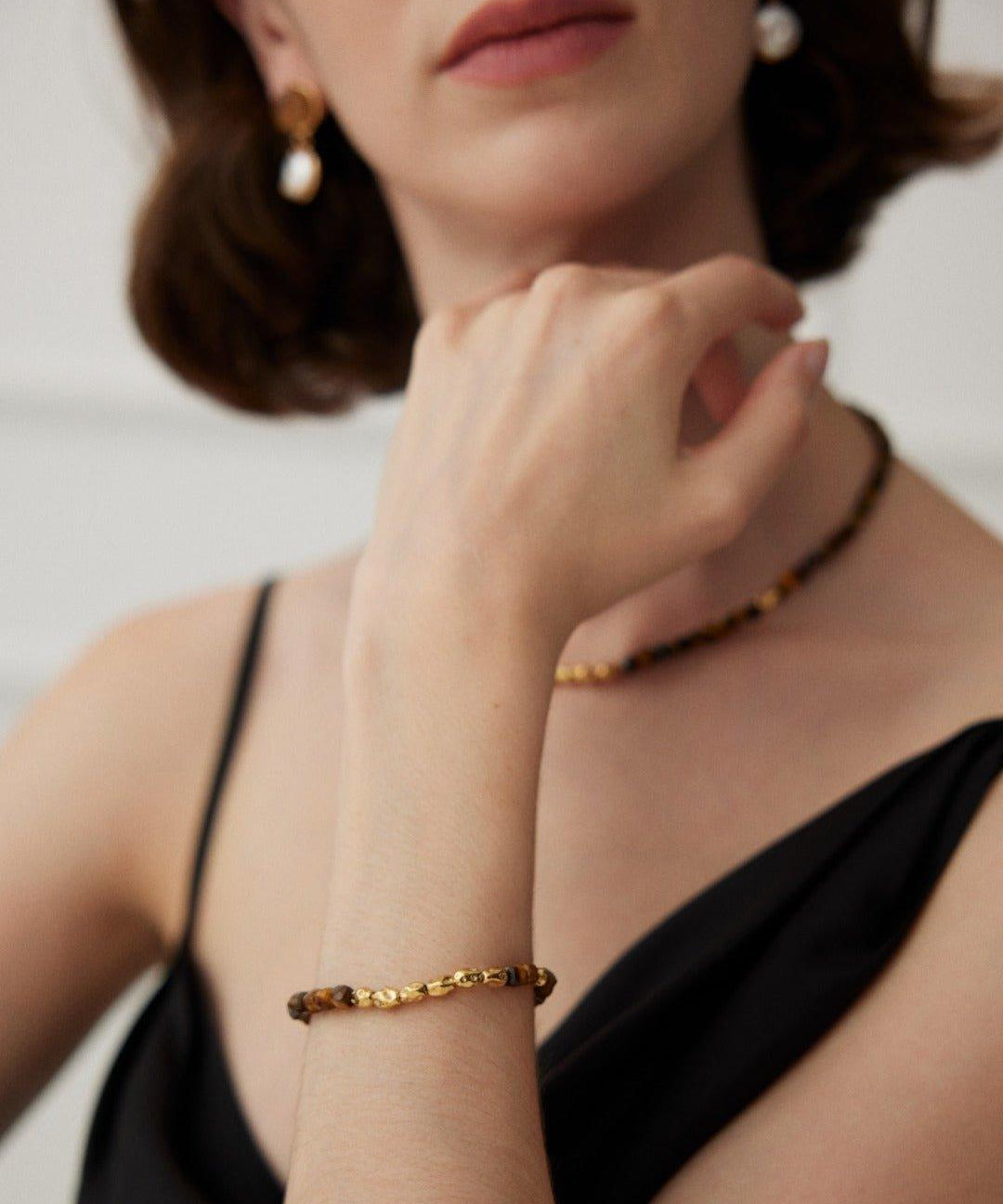 Tiger Eye Stone Beaded Bracelets - Gembea Jewelry