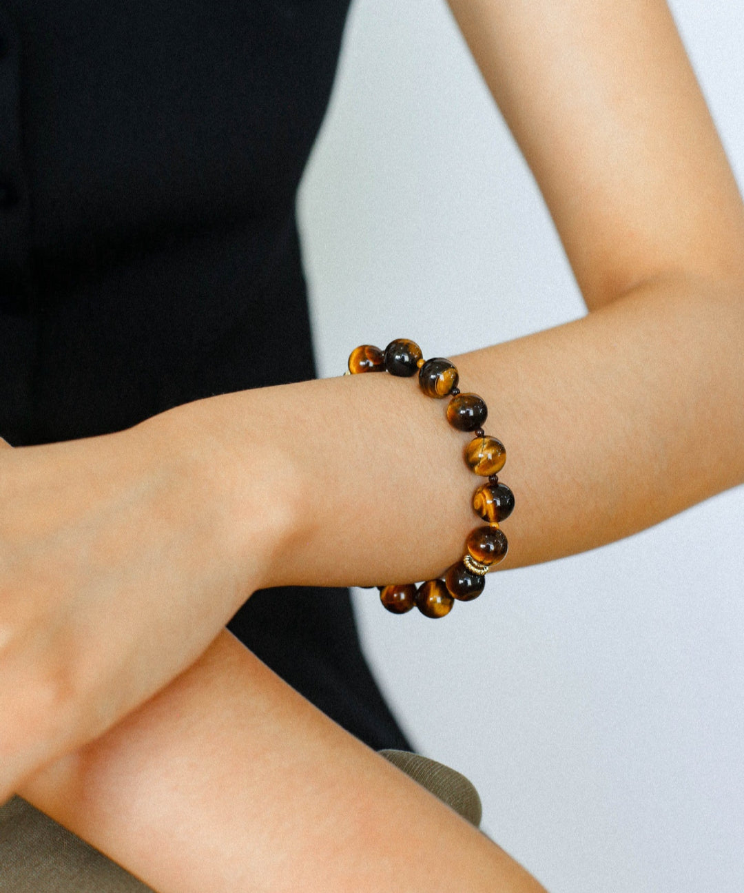 Tiger's Eye Beaded Bracelet-Gembea Jewelry