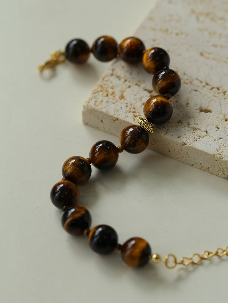 Tiger's Eye Beaded Bracelet-Gembea Jewelry