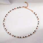 Tiger's Eye Stone Beaded Necklace