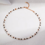 Tiger's Eye Stone Beaded Necklace
