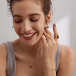 Tiger's Eye Stone Pendant Necklace-Gembea Jewelry