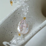 Sea's Embrace Series Crystal Baroque Pearl Bracelet - Gembea Jewelry
