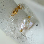 Sea's Embrace Series Crystal Baroque Pearl Bracelet - Gembea Jewelry