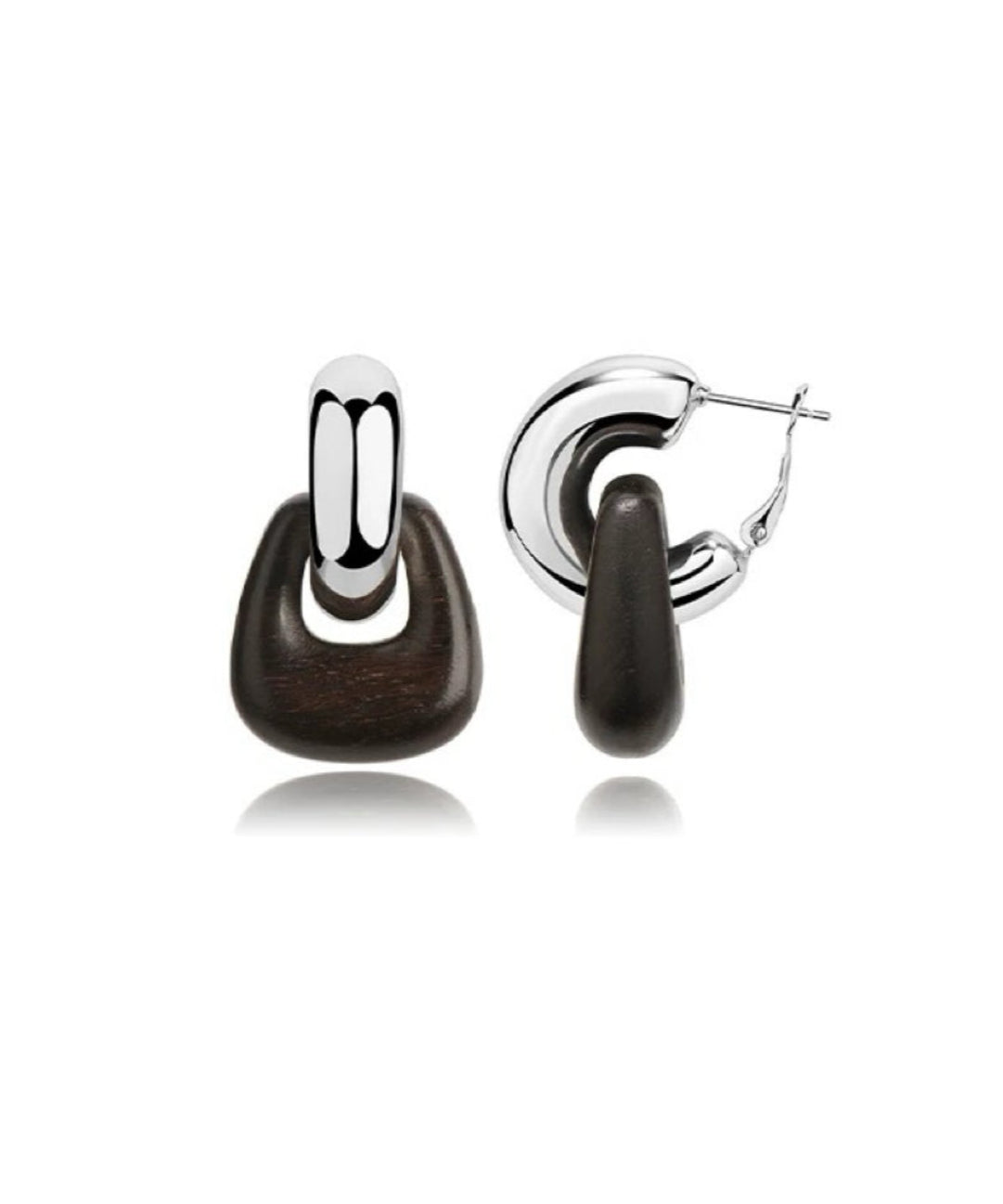 Tribal Totem Ebony Harmony Hoop Earrings gembea jewelry