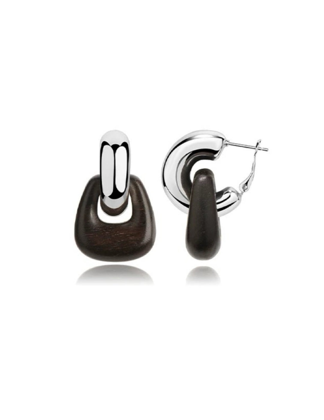 Tribal Totem Ebony Harmony Hoop Earrings gembea jewelry