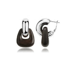 Tribal Totem Ebony Harmony Hoop Earrings gembea jewelry
