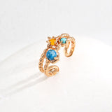 Synthetic Turquoise Gemstone Sterling Silver Rings - Gembea Jewelry