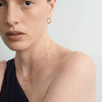 Twist Radiance Mini Hoop Earrings-Gold gembea jewelry