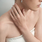 Twist Radiance Mini Hoop Earrings-Silver gembea jewelry