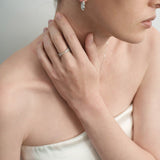 Twist Radiance Mini Hoop Earrings-Silver gembea jewelry