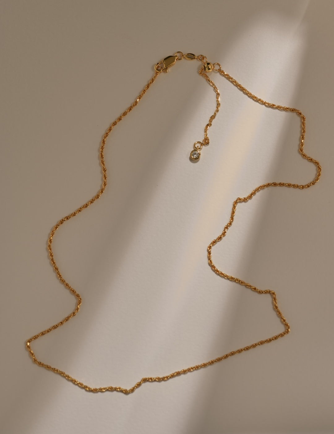 Twist Glow Gold Chain Necklace gembea jewelry