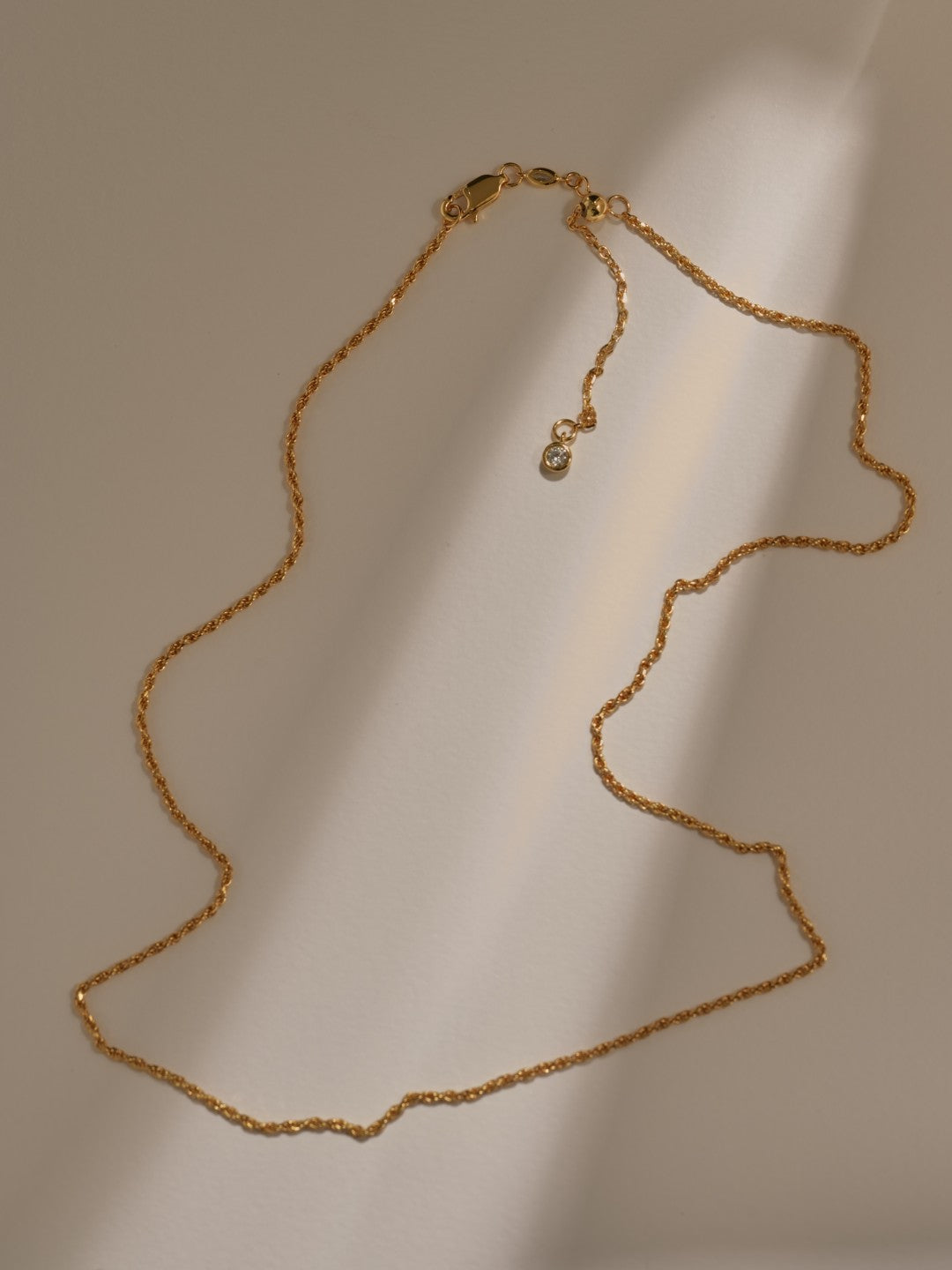 Twist Glow Gold Chain Necklace gembea jewelry