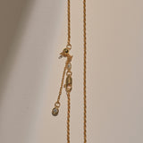 Twist Glow Gold Chain Necklace gembea jewelry