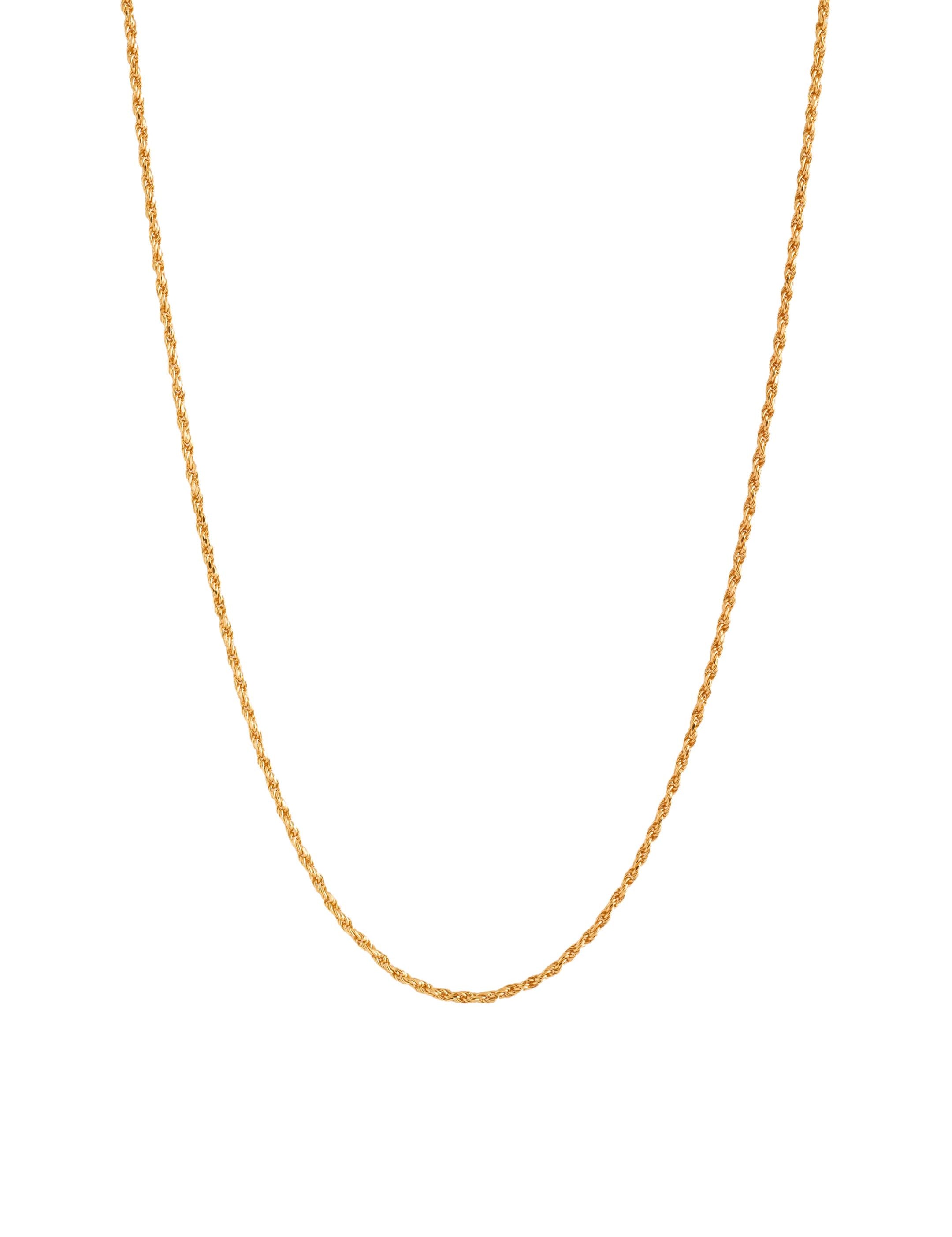 Twist Glow Gold Chain Necklace gembea jewelry