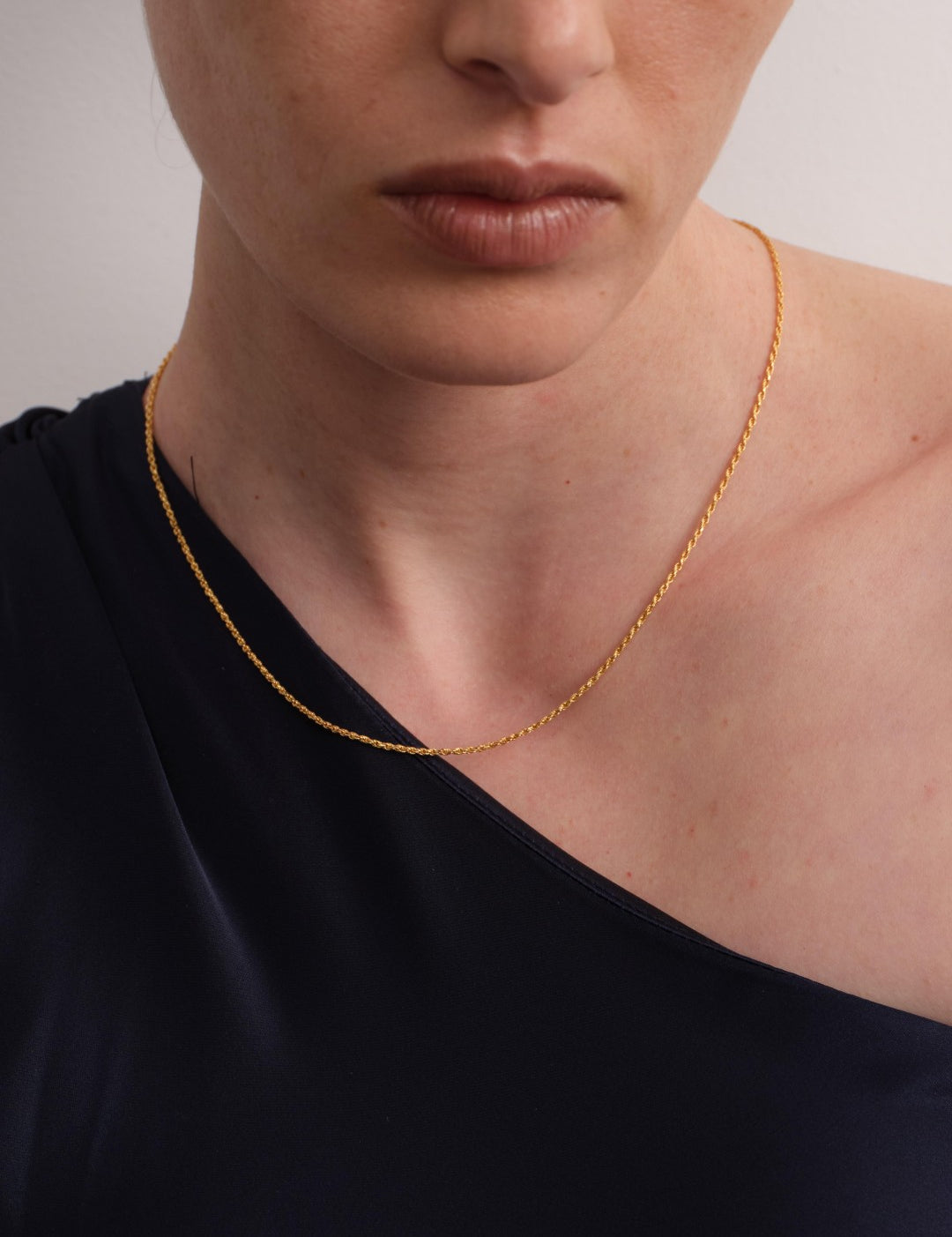 Twist Glow Gold Chain Necklace gembea jewelry