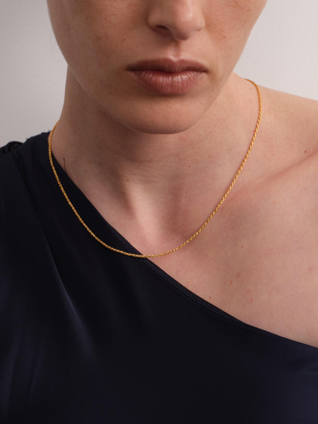 Twist Glow Gold Chain Necklace gembea jewelry