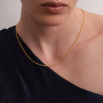Twist Glow Gold Chain Necklace gembea jewelry