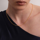 Twist Glow Gold Chain Necklace gembea jewelry
