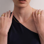 Twist Glow Gold Chain Necklace gembea jewelry