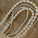 Two-layer Large Small Pearl Long Necklaces gembea jewelry