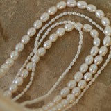 Two-layer Large Small Pearl Long Necklaces gembea jewelry