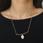 Unique Design Baroque Pendant Necklace - Gembea Jewelry