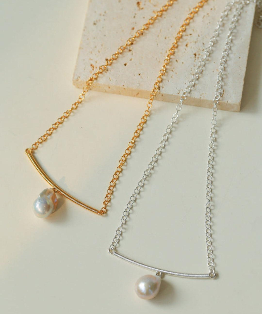 Unique Design Baroque Pendant Necklace - Gembea Jewelry
